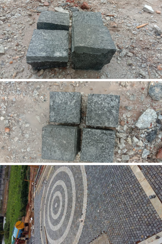 Black Granite Cobblestone