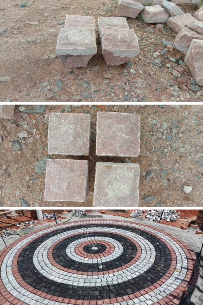 Magadi Pink Granite Cobblestone