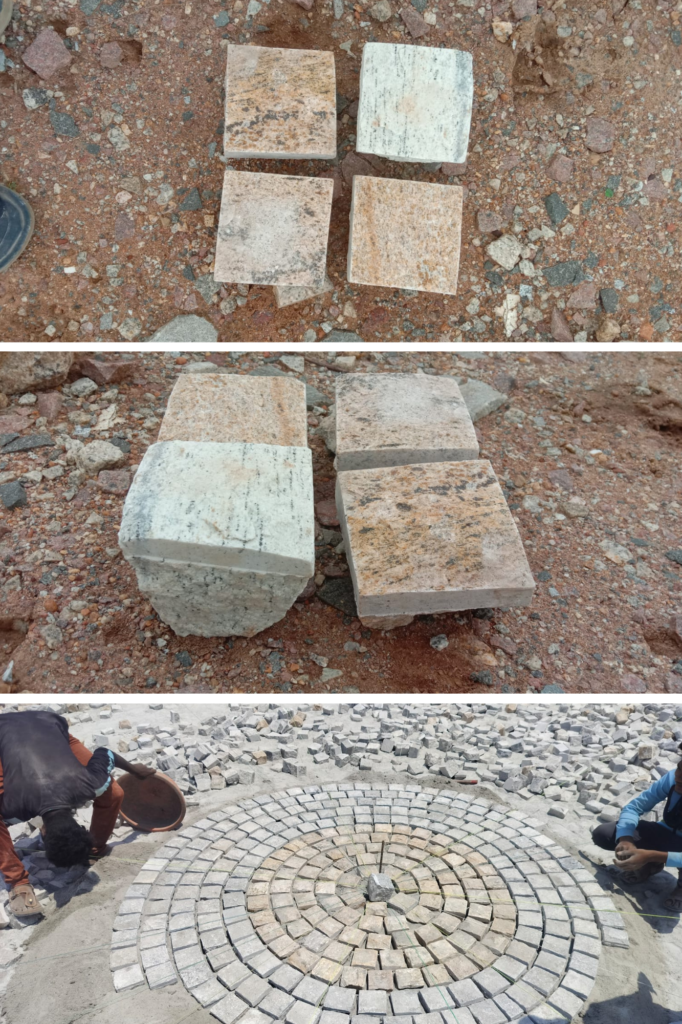 Yellow Granite Cobblestone