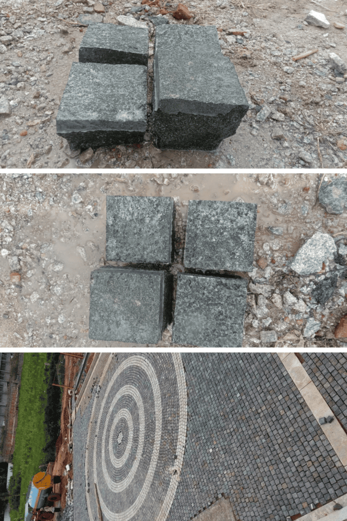 Black Granite Cobblestone